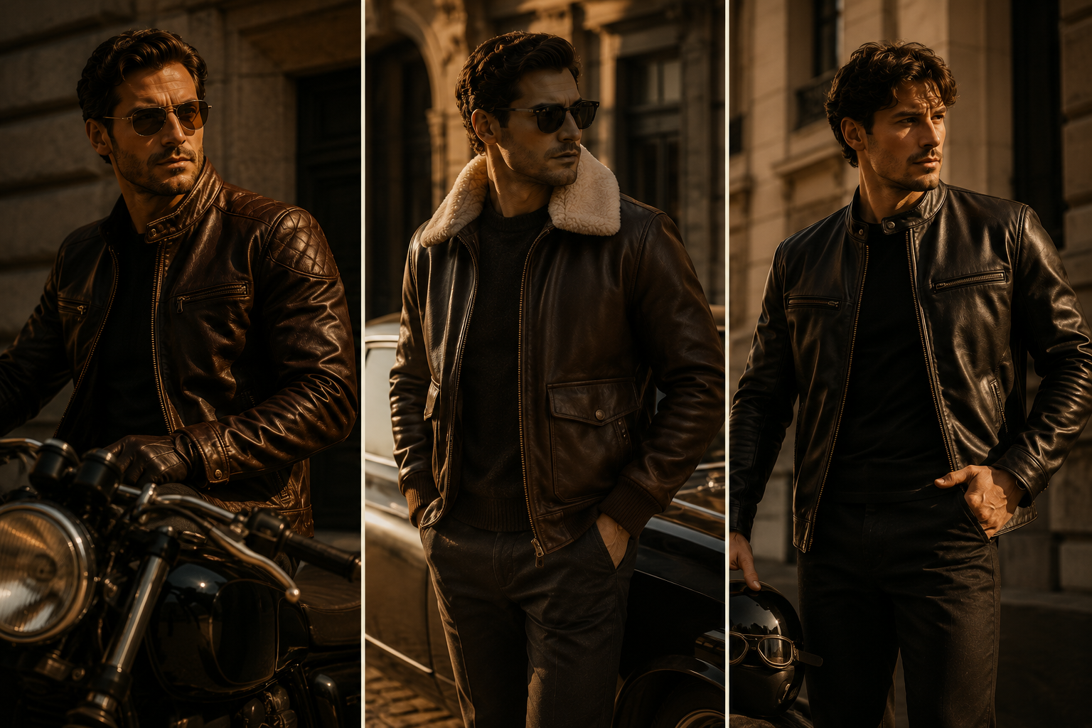 Leather jackets