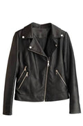 Men's Full-Grain Leather Biker Jacket